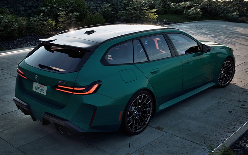 The sky lounge panoramic roof of the M5 Touring. | BMW of Devon in Devon PA
