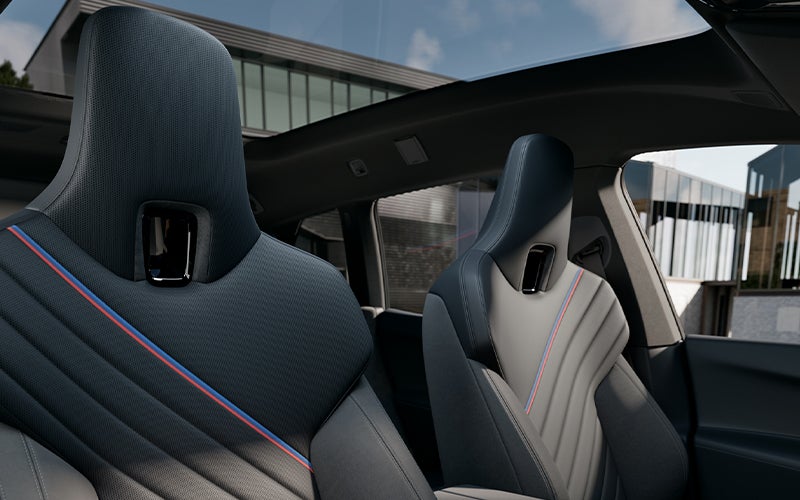 Interior seats and upholstery of the BMW iX M70. | BMW of Devon in Devon PA