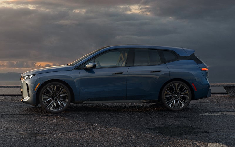 The BMW iX parked sideways shot. | BMW of Devon in Devon PA