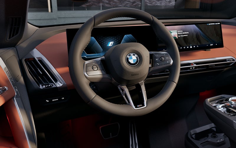 The BMW iX steering wheel. | BMW of Devon in Devon PA
