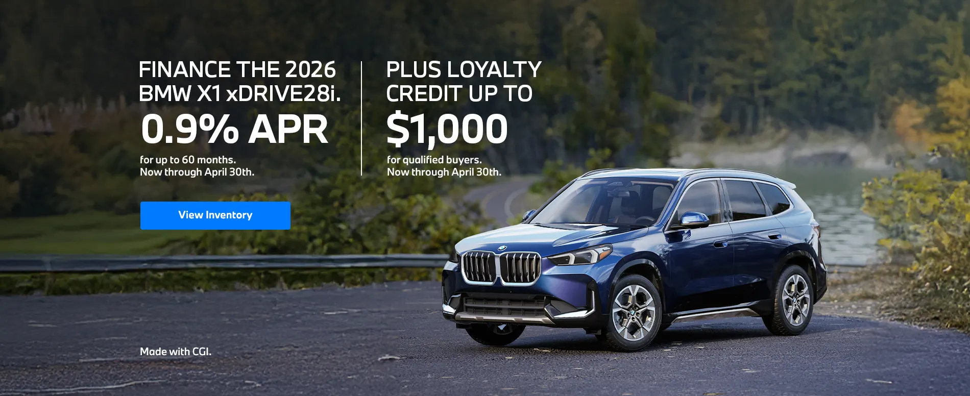 2026 BMW X1 Finance Offer