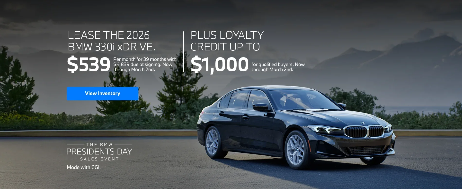 2026 BMW 3 Series Lease Offer