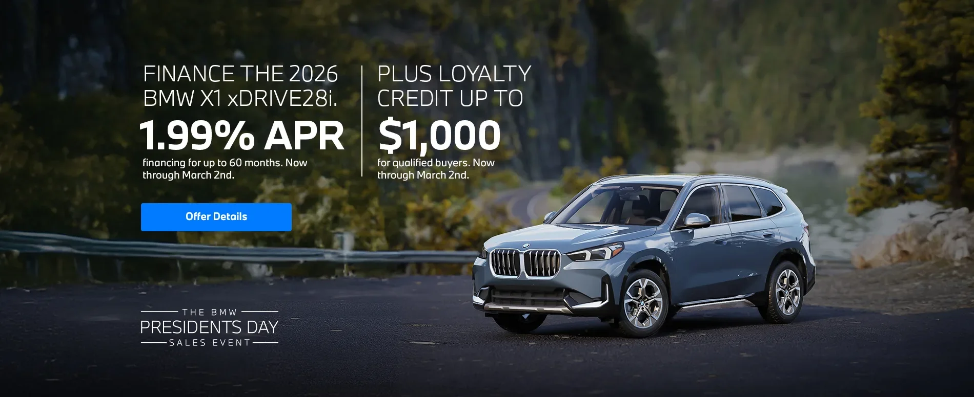 2026 BMW X1 Finance Offer
