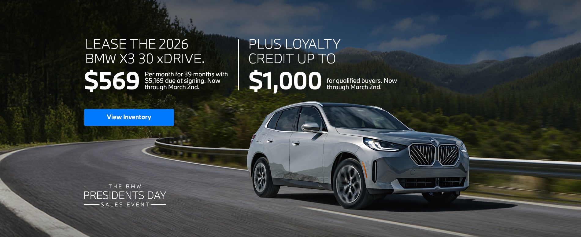 2026 BMW X3 Lease Offer