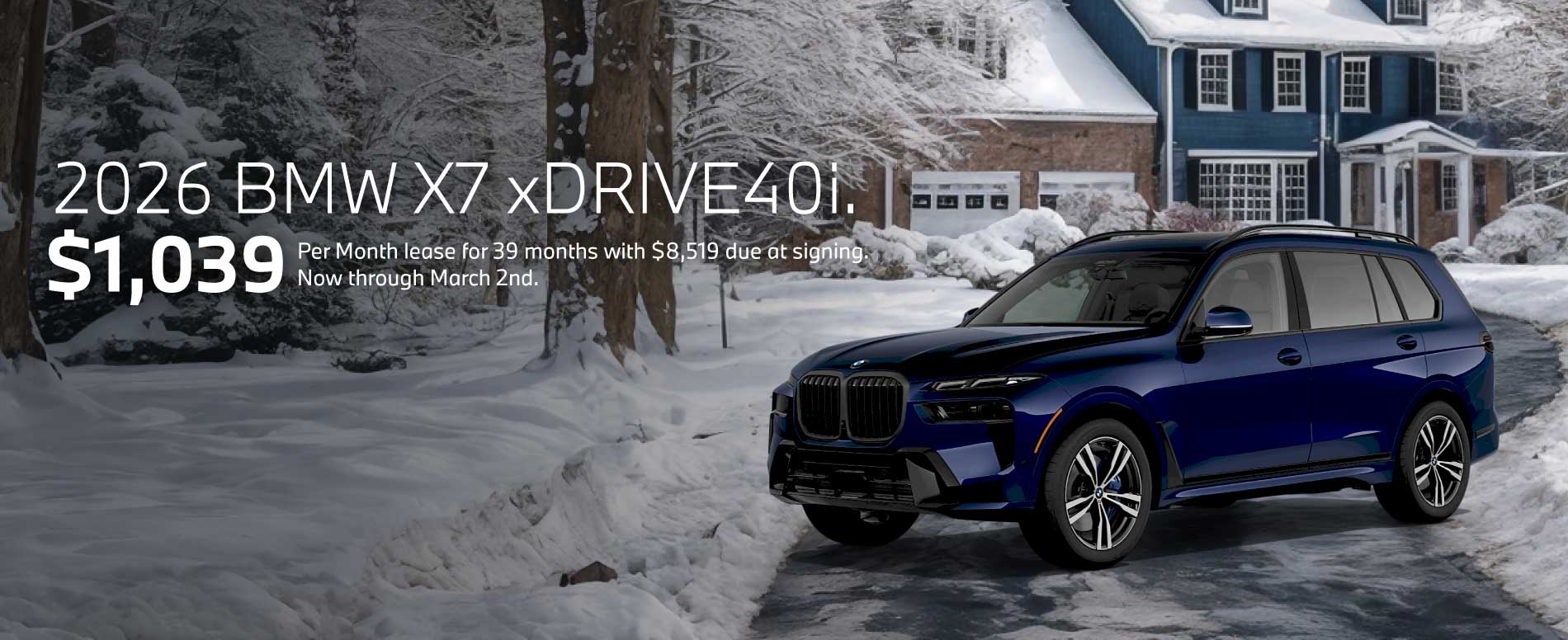 2026 BMW X7 Lease Offer