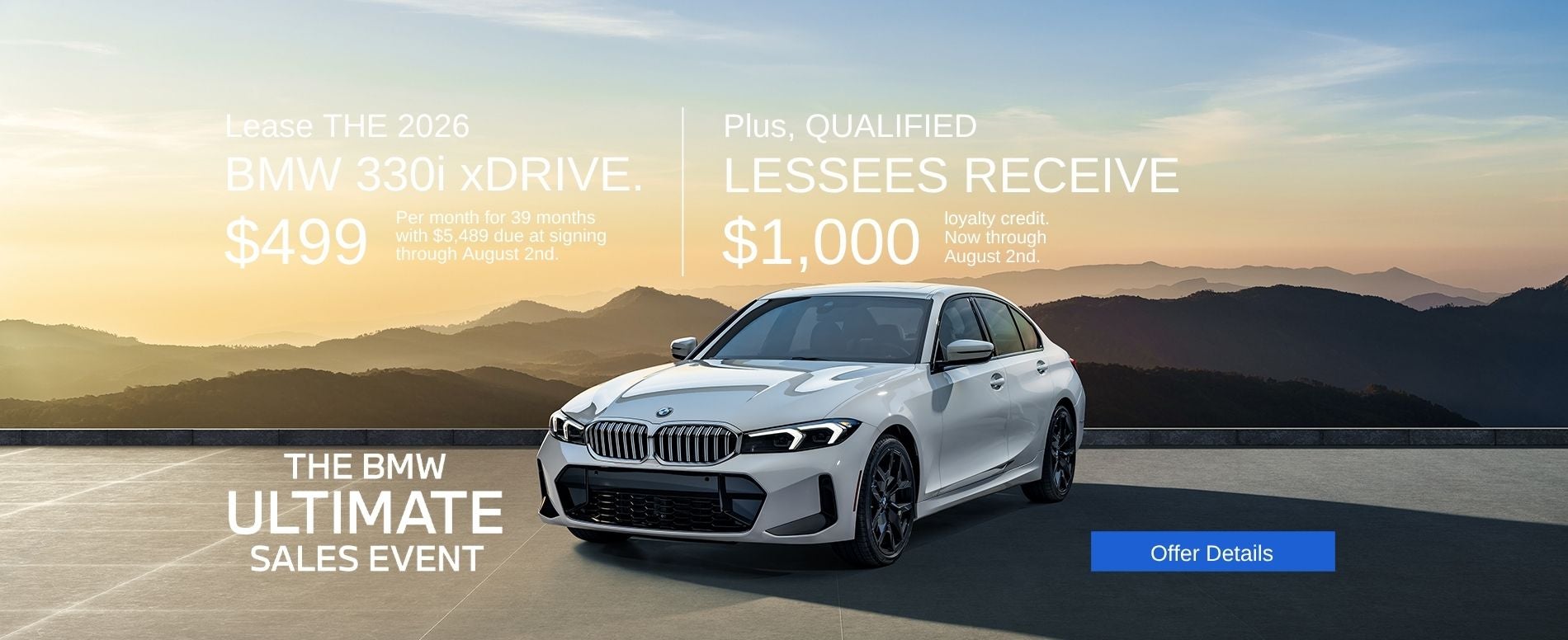 2026 BMW 3 Series Lease Offer
