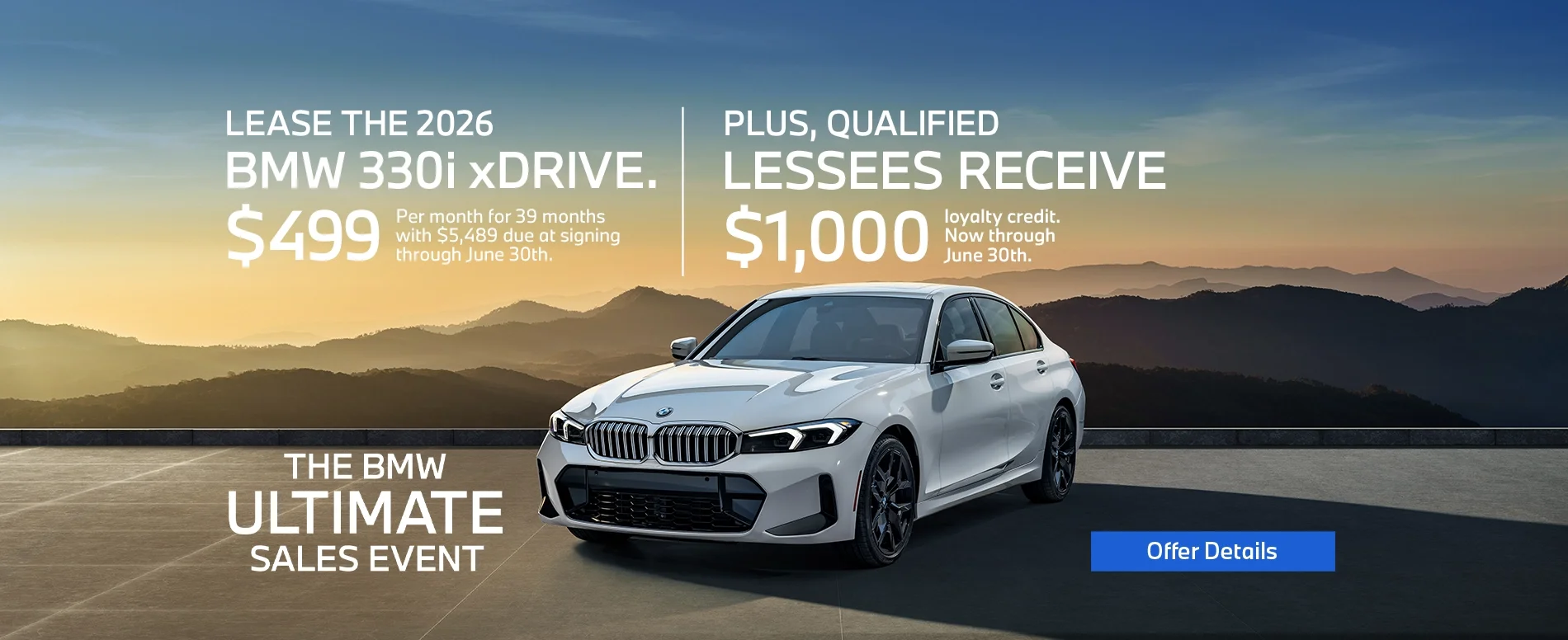 2026 BMW 3 Series Lease Offer
