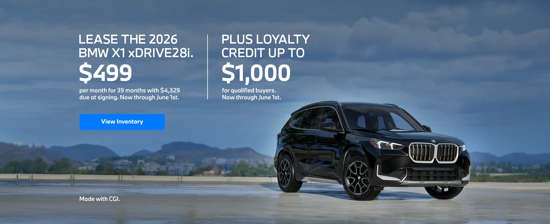 2026 BMW X1 Lease Offer