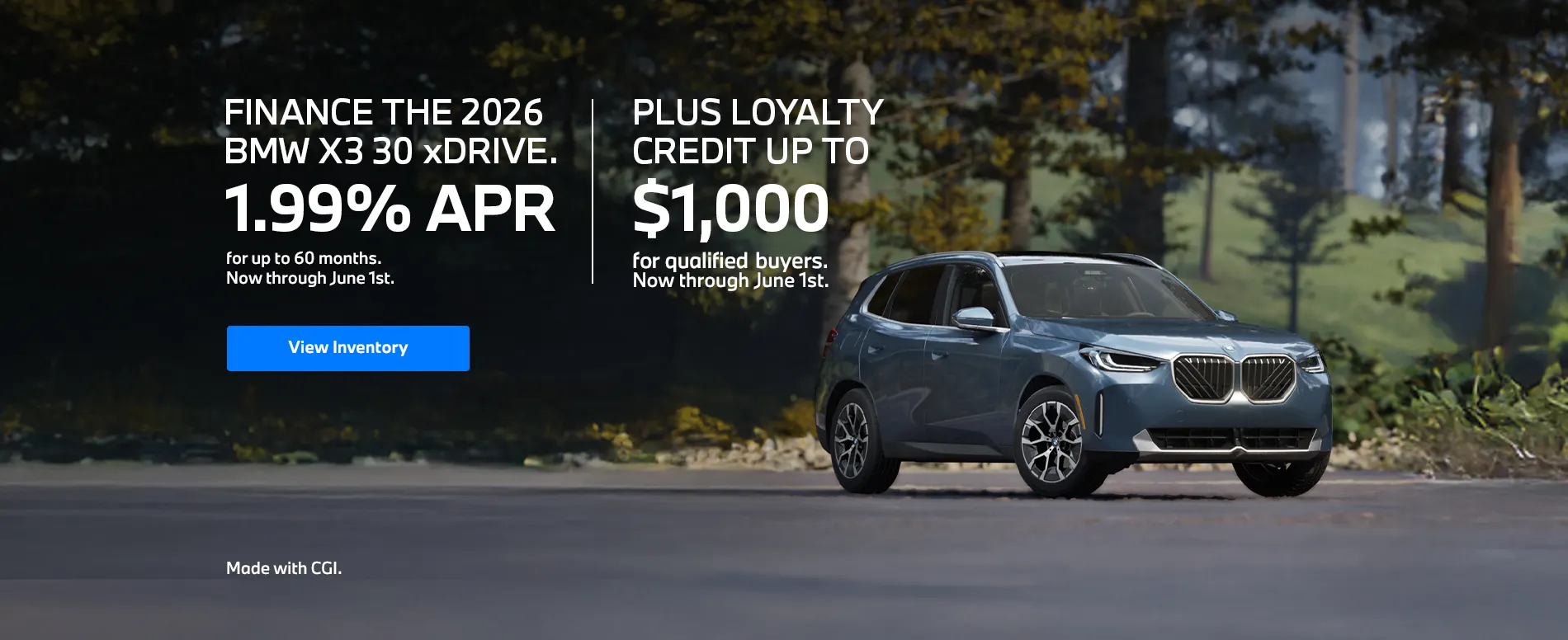 2026 BMW X3 Finance Offer