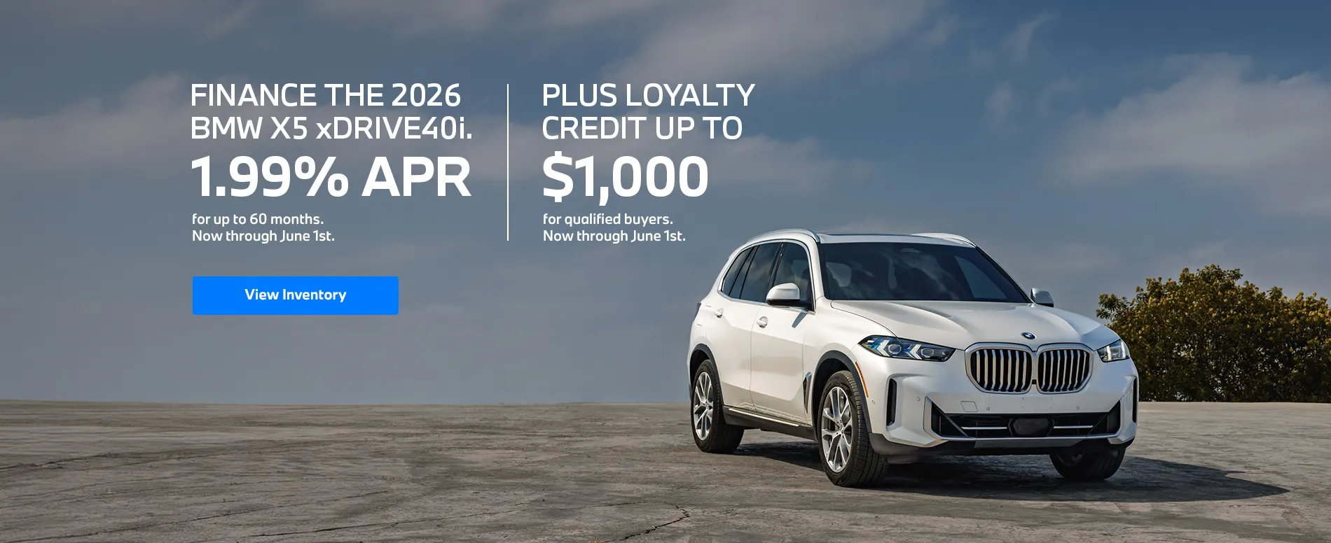 2026 BMW X5 Finance Offer